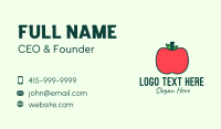 Red Organic Apple Business Card Design