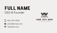 Generic Company Firm Letter X Business Card Design