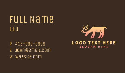 Deer Startup Company Business Card Image Preview