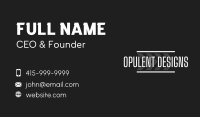 Road Lane Wordmark Business Card Design