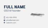 Paint Brush Stroke Wordmark Business Card