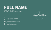 Lightning Apparel Wordmark Business Card