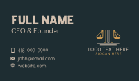 Contractor Scale Column Business Card