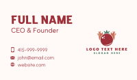 Retro Tomato Flame Business Card Design