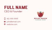 Retro Tomato Flame Business Card