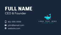 Marine Animal Whale Business Card Design