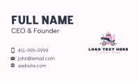 Cake Baking Carriage Business Card