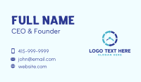 Blue Cycle Watch Business Card