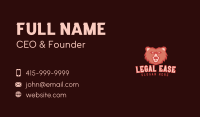 Angry Grizzly Bear  Business Card