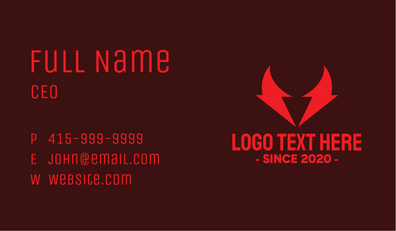 Voltage Business Card example 2