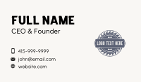 Lumberjack Business Card example 1