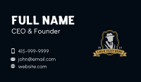 Gentleman Suit Hat Business Card