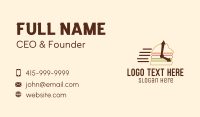 Fast Burger Time  Business Card Design