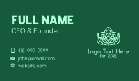 Green Botanical Herb Business Card