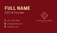 Gold Elegant Jewelry Business Card Design