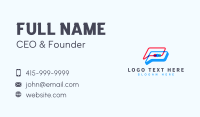 Chat Communication App Business Card