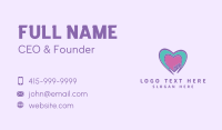 Charity Hand Heart Business Card