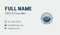 Mountaineering Adventure Trekking Camper Business Card Design