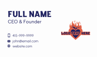 Heart Fire Flame Business Card