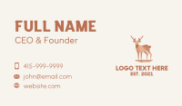 Deer Stag Origami  Business Card Design