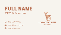 Deer Stag Origami  Business Card