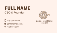 Spiral Coffee Cup Business Card Design