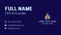 Fire Ice Flame Ventilation Business Card
