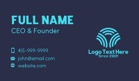 Blue Wifi Networking  Business Card