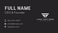 Game Software Letter T  Business Card