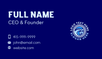 Creative Aqua Waves Business Card