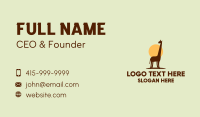 Brown Giraffe Silhouette Business Card