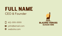 Brown Giraffe Silhouette Business Card Image Preview