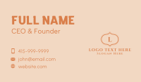 Brown Premium Hotel Letter  Business Card