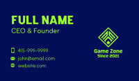 Neon Gaming Diamond  Business Card Image Preview