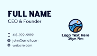 Tropical Surf Wave Business Card Design
