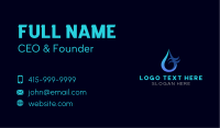 Water Wave Droplet Business Card