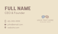 Minimalist Fashion Eyeglass Business Card Design