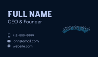 Graffiti Lifestyle Wordmark Business Card