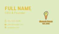 Pistachio Ice Cream Cone  Business Card Image Preview