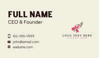 Fashion Ribbon Hat Business Card