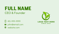 Organic Nature Garden  Business Card