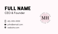 Aesthetic Beauty Letter Business Card Design