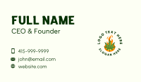 Fire Cannabis Badge Business Card