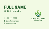 Nature Leaf Jewel Business Card Design