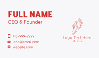 Shoe Designer Business Card example 2