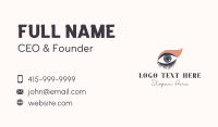 Lady Eyelash Beauty Business Card Design