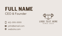 Barbell Crossfit Training Business Card