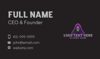 Gaming Hooded Grim Reaper Business Card Design