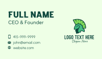 Green Organic Spartan Business Card Design