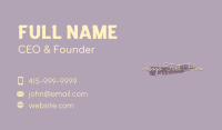 Beauty Cursive Wordmark Business Card Design